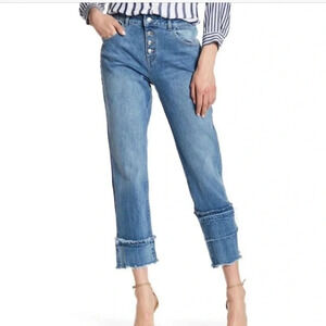 DL1961 Medium Wash Patti High Rise Straight Jeans Size 25